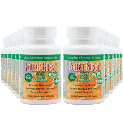 Pollen Burst™ Plus ™ Daily Liver Formula - 60 tablets (12 Pack)